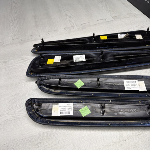 01-06 BMW OEM E46 M3 Coupe Trim Armrest Pads Set Black 8238622