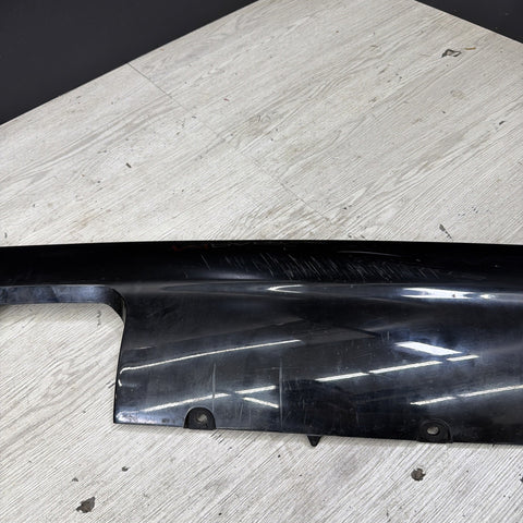 01-06 BMW E46 M3 Rear Bumper Lower Lip Diffuser Trim Panel OEM Jet Black *Crack*