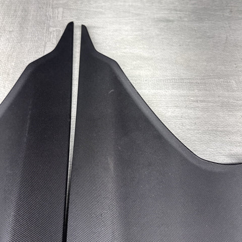 BMW E90 M3 08-11 Sedan Rear Windshield Upper C Pillar Cover Trims Set Black OEM
