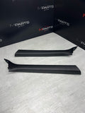 01-06 BMW E46 M3 Convertible Front A Pillars Black Original OEM Pair