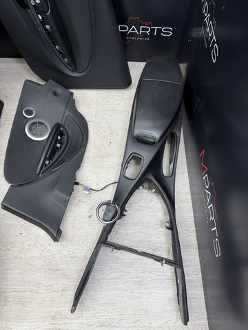 06-10 BMW E64 M6 Front Rear Seats Door Panels Leather Merino Seats Set Black Oem