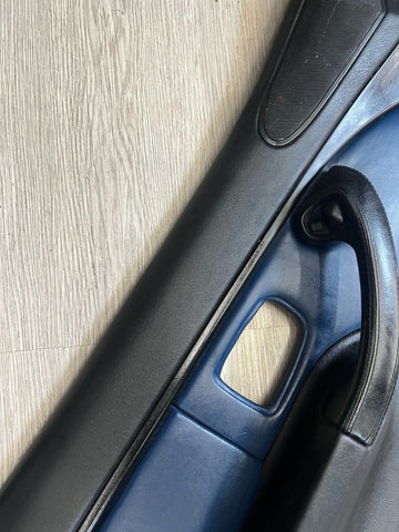 96-02 BMW Z3 M Z3M Front Left Driver Door Card Panel Cover Trim Estoril Blue