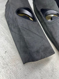 BMW 06-10 E63 645 650 M6 Coupe B Pillar Trims Covers Panels Alcantara Set OEM