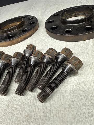 15MM Spacers + Extended Bolts PAIR 5x120 BMW E SERIES