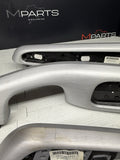 01-06 BMW E46 M3 Convertible Interior Armrests Trim Set Brushed Aluminum *Tabs