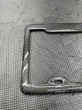 LICENSE PLATE FRAME BRACKET MOUNT HOLDER REAL CARBON FIBER