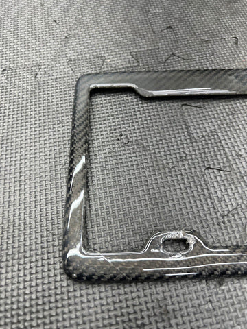 LICENSE PLATE FRAME BRACKET MOUNT HOLDER REAL CARBON FIBER