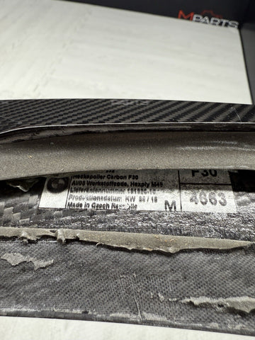 BMW F30 F80 M3 REAR SPOILER TRUNK LIP SPOILER M PERFORMANCE 2240832 51712240832