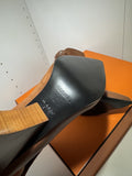 NEW Hermes Goatskin Womans Low Ankle Hanae 85 Velvet Boots 37