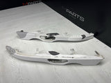 BMW E46 M3 01-06 FRONT HEADLIGHT TRIMS MOLDINGS PAIR ALPINE WHITE