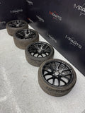 Beyern Wheels Rims 5x120 BMW E46 M3 19x8.5 ET40 19x9.5 ET38 Matte Black Set