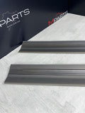 96-99 BMW E36 M3 Coupe Door Sills Trims Pair Dove Grey OEM