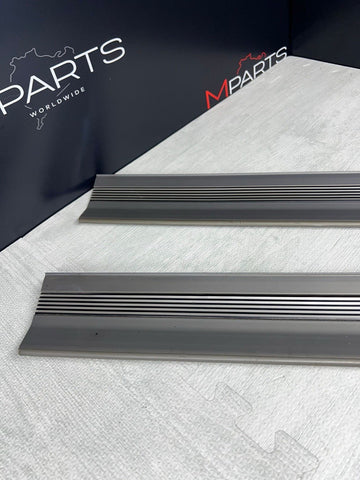 96-99 BMW E36 M3 Coupe Door Sills Trims Pair Dove Grey OEM