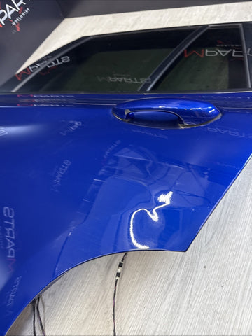 (PICKUP ONLY) 18-24 BMW F97 G01 X3 X3M Rear Left Driver Door  Marina Bay Blue