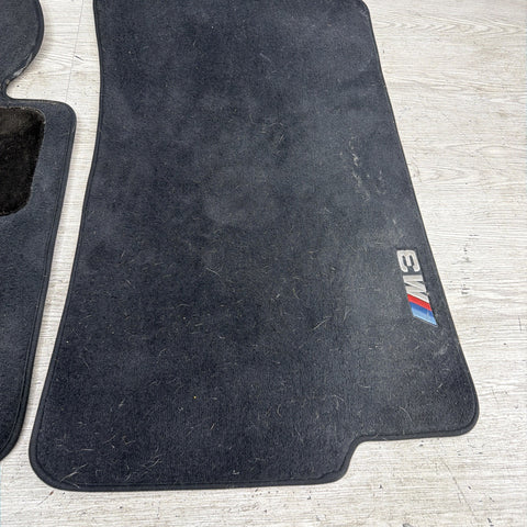 Genuine 01-06 BMW E46 M3 Coupe Carpets Floor Mats Black Front & Rear