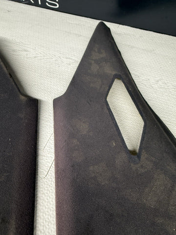 94-99 BMW E36 318I 323I 325I M3 COUPE REAR C PILLAR PILLARS TRIMS BLACK *CRACKS