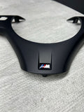 08-13 BMW E90 E92 E93 M3 Lower Steering Wheel Trim Cover Plate Black