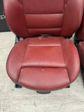 01-06 BMW E46 M3 Convertible Interior Front Heated Seats Imola Red