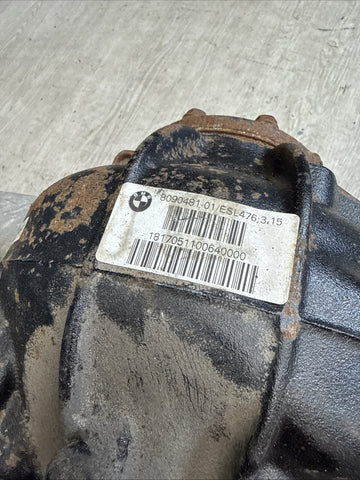 12-19 BMW F06 F10 F12 F13 M5 M6 Rear Differential Diff 3:15 84k Miles