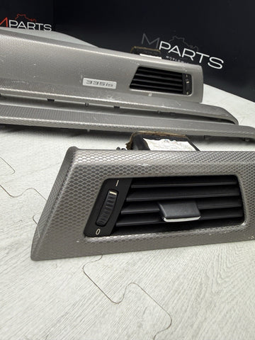 09-13 OEM BMW E92 E93 335is Dash Glacier Silver Aluminum Interior Trim Set