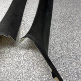 06-10 BMW E63 M6 COUPE Interior A-Pillar Trim Panel Pair L&R  ALCANTARA Set OEM