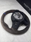 20-24 OEM BMW F97 F98 X3M Heated Steering Wheel Rewrapped Faded Suede