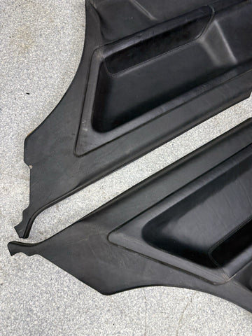 BMW OEM E36 M3 95-99 Coupe Rear Black Leather Door Cards Panels