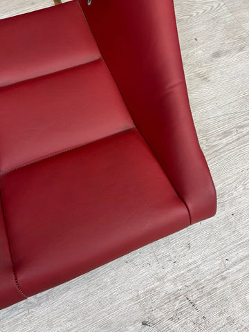 BMW 01-06 E46 M3 Convertible Rear Seat Back Rest Imola Red Leather Backrest