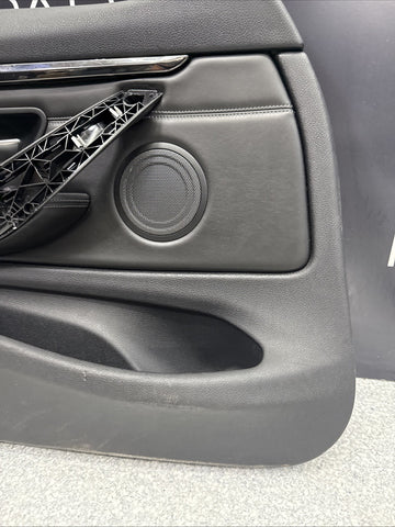 15-20 BMW F82 F83 M4 Front Left Driver Black Leather Door Card Panel
