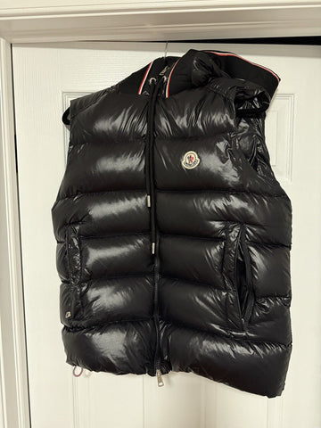 Moncler Barant Down Vest Mens Navy Blue Size 2