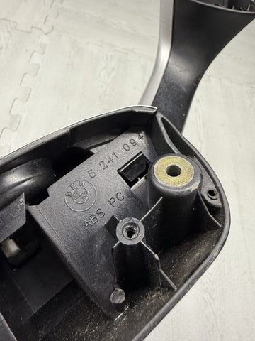 01-06 BMW E46 M3 Brushed Aluminum/Black Door Trim Armrest Right Front Passenger