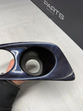 01-06 BMW E46 M3 FRONT FOG LIGHT COVERS SURROUND TRIMS AFTERMARKET BLACK