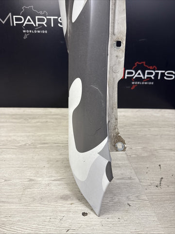 01-06 BMW E46 M3 Driver Left Fender Alpine White Camouflage Wrap