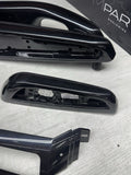 01-06 BMW E46 M3 Convertible Interior Armrests Trim Set Piano Black *NOTES