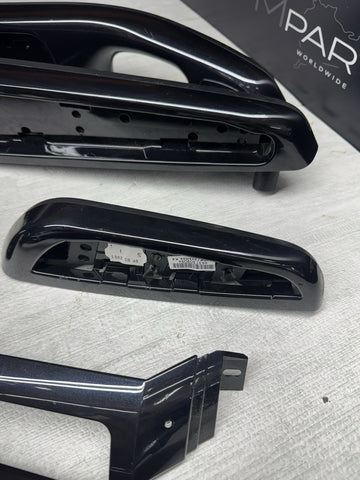 01-06 BMW E46 M3 Convertible Interior Armrests Trim Set Piano Black *NOTES