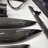 06-07 OEM BMW E63 E64 M6 Front Rear Door Dash Center Console Carbon Trim *Notes*