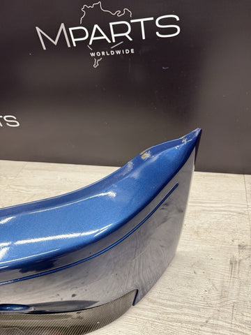 (PICKUP ONLY) 01-06 BMW E46 M3 CSL Style Front Bumper Topaz Blue With Splitters