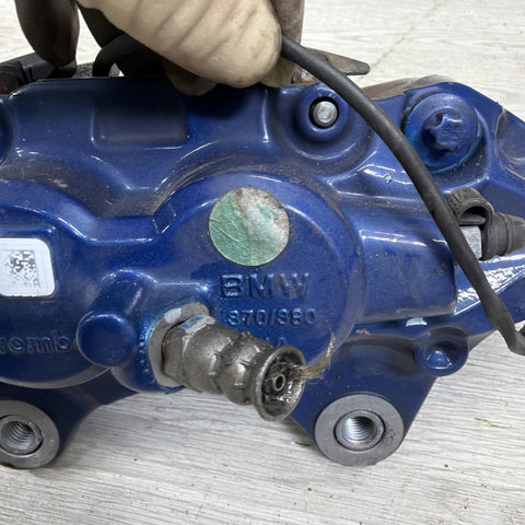 BMW 15-20 F87 M2 F30 F31 F80 F82 F83 M3 M4 Front Left Driver Brake Caliper Blue