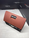 BMW 07-13 E92 M3 Extended Fox Red Leather Glove Box Glovebox Storage Compartment