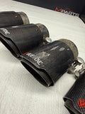 Valvetronic Designs 76mm Carbon Fiber Exhaust Tips Universal