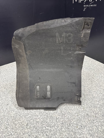 OEM BMW E46 M3 Front Left Splash Shield Guard Liner + Temp Sensor