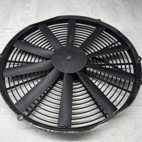Genuine SPAL 16" Low Profile Puller Fan VA18-AP10/C-41A - 12V Straight Blade