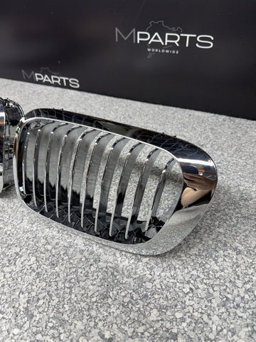 NEW BMW 01-06 E46 M3 Front Kidney Grilles Chrome Set