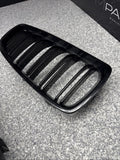 BMW 15-20 F80 F82 F83 M3 M4 Bumper Kidney Grilles Black OEM