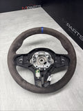 20-24 OEM BMW F97 F98 X3M Heated Steering Wheel Rewrapped Faded Suede