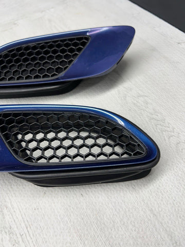 08-13 BMW E90 E92 E93 M3 Hood Scoops Space Blue Pair 8042978