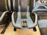 BMW 21-24 G82 M4 Coupe Carbon Bucket Seats Yas Marina Blue Leather Interior Set