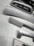 01-06 BMW E46 M3 Convertible Interior Armrests Trim Set Brushed Aluminum *Tabs