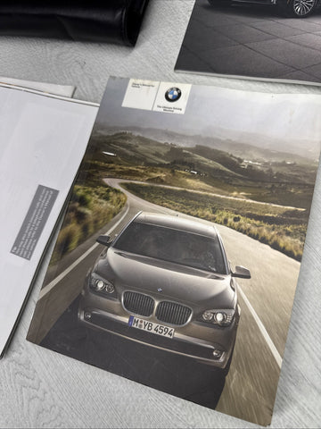 2012 BMW 7 Series Sedan Owners Manual Book  740i 740li 750i 760li x drive Case