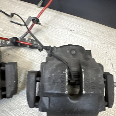 01-06 E46 M3 Front Brake Calipers Left Right Pair Set Original ECS Tuning Lines